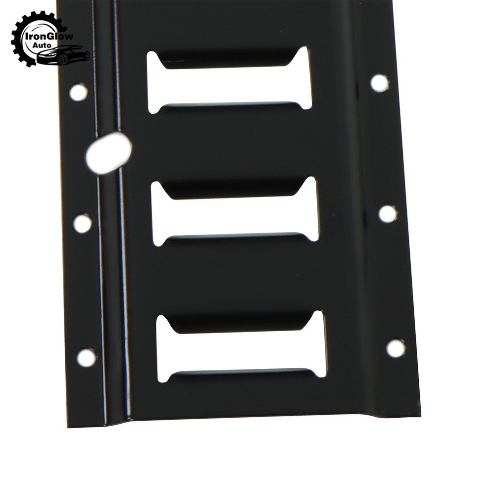 35 Pack Multi-Length E Track Rails Black Matte Finish With Tie Down Accessories