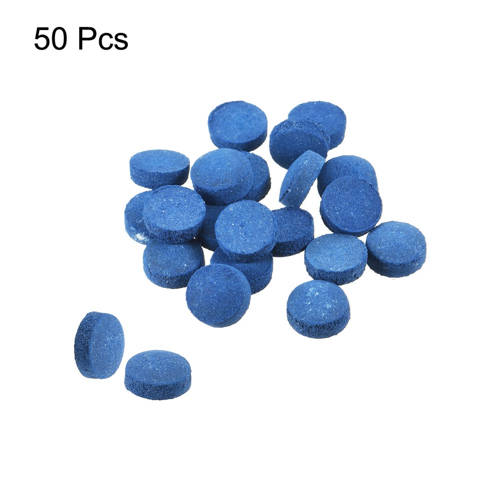 10mm Billiard Slide Stick Tips, 50pcs Replacement Tips, Blue