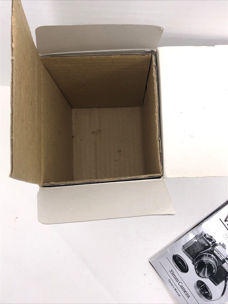 EMPTY BOX Weston WX-7 Camera Manual Prop