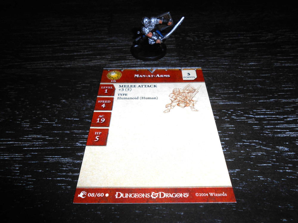 Man-at-Arms D&D miniature Aberrations mini Dungeons Dragons Pathfinder