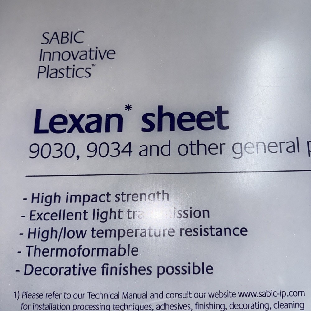 Polycarbonate Lexan (1/4” Tinted)