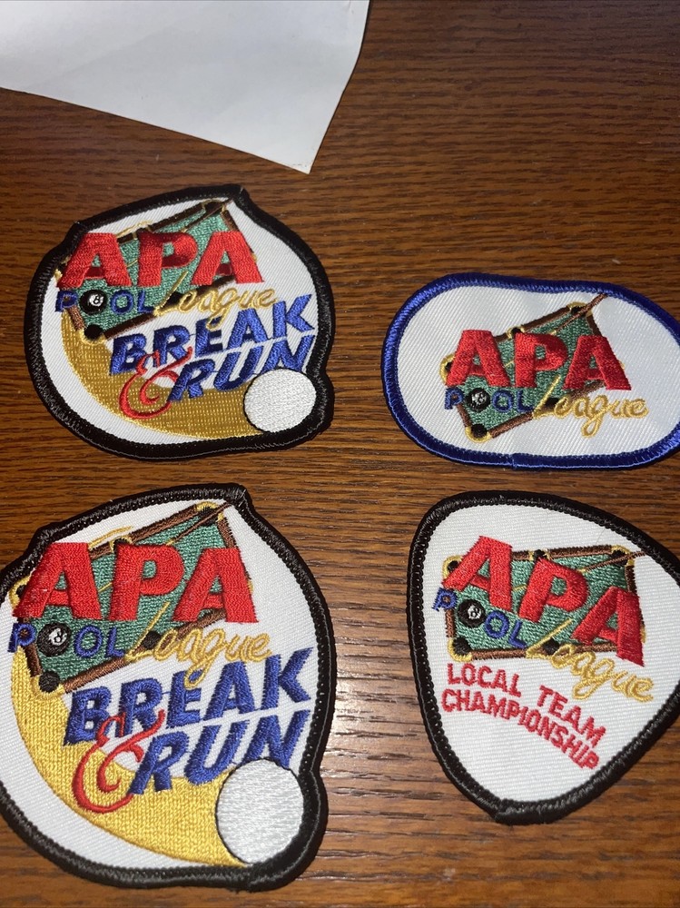 4 apa pool league patches