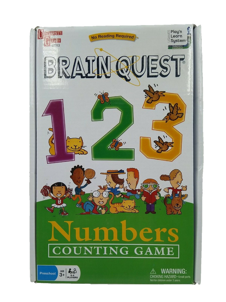 Brain Quest Pre-school  Counting With Numbers Game homeschool complete.