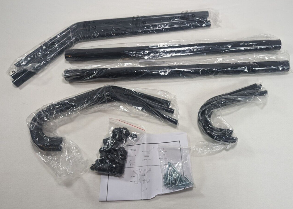 Mindreader Standing Metal Coatrack Tree Stand 11 Hooks BLACK Hats Jackets Purses