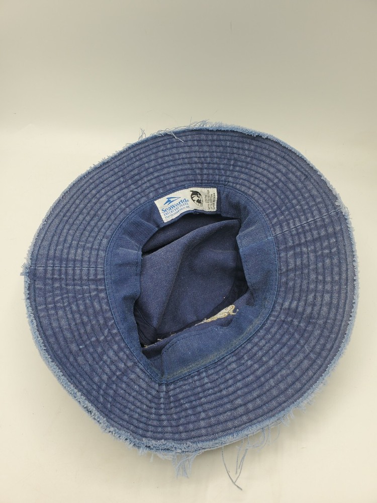 SeaWorld Blue Distressed Youth Bucket Hat