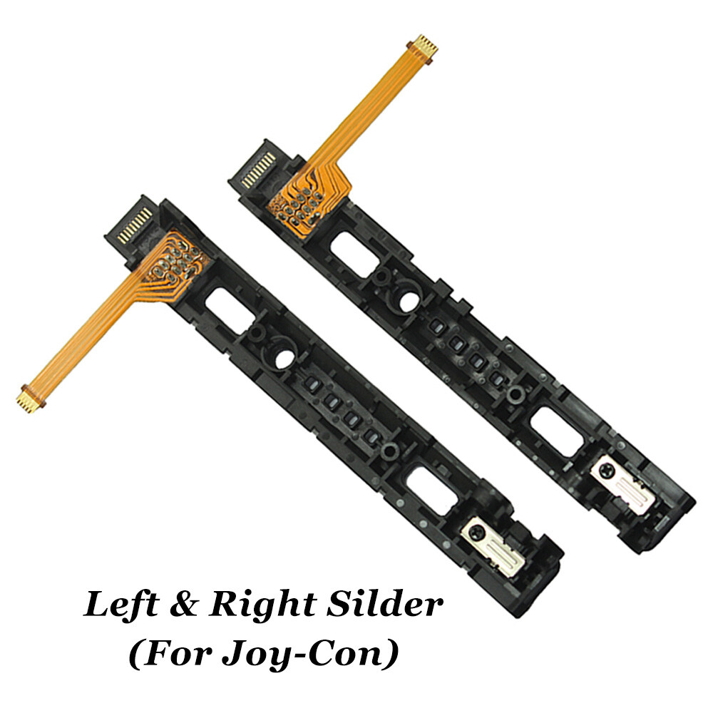 For Nintendo Switch OLED Left & Right Slider Rail Replacement with Flex Cable