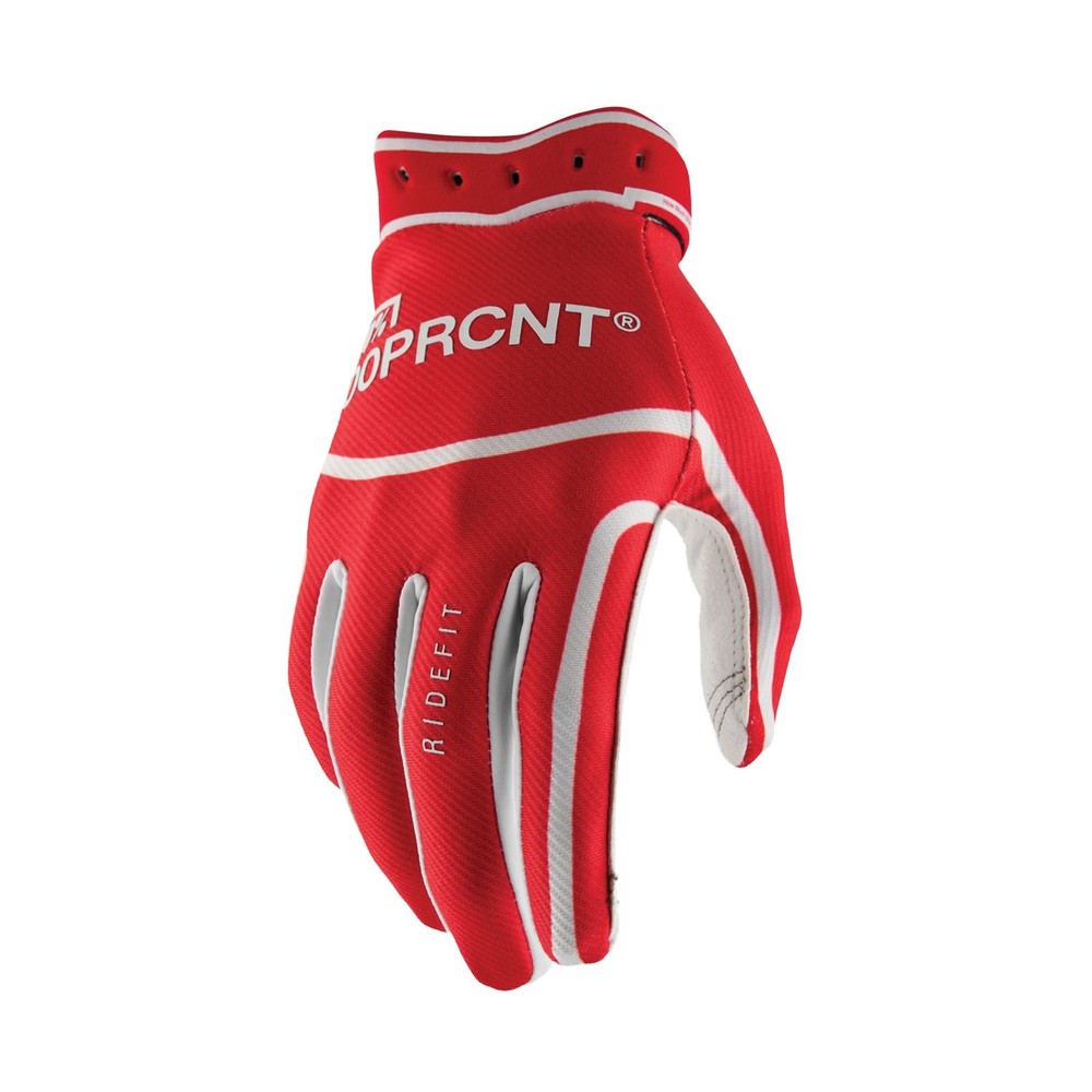 100% Ridefit 2 Gloves - Red - Medium 10046-00012
