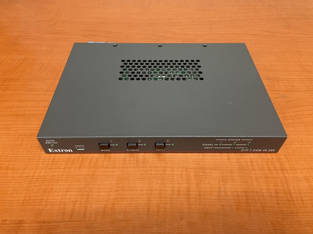 Extron DTP T DSW 4K 233 Three Input Multi-Format Switcher w/ DTP 60-1487-12