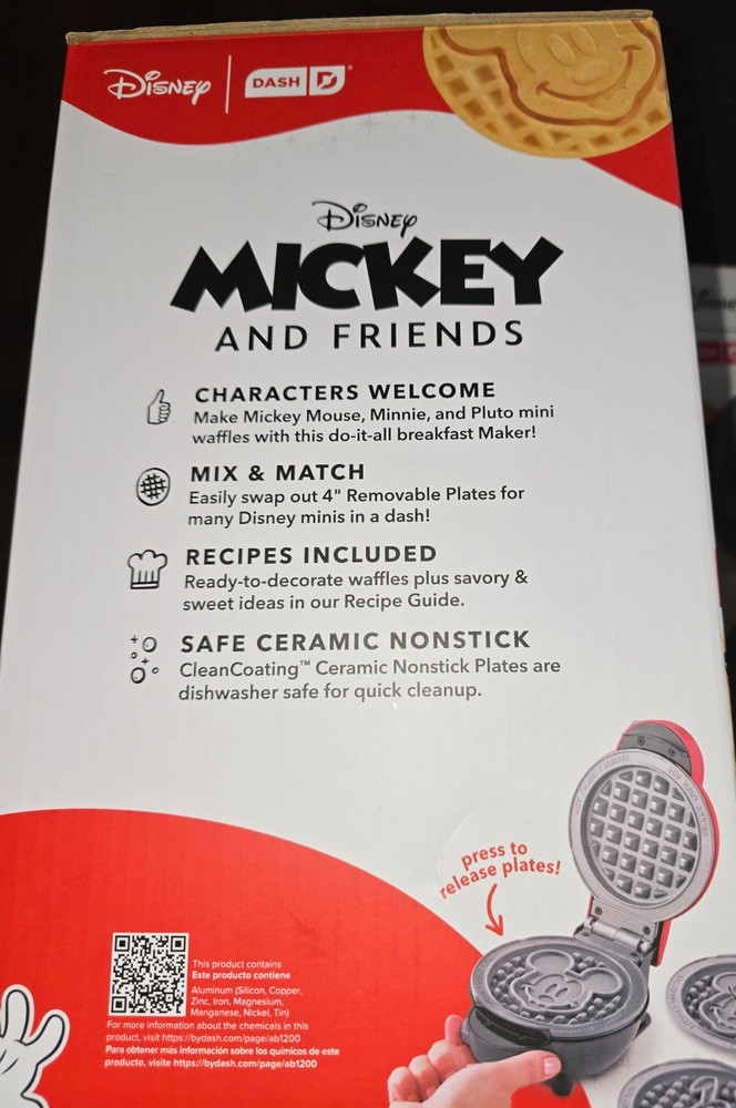 Disney Dash Mickey Minnie Mouse Pluto MultiMaker Mini Maker System + 2 Extra *