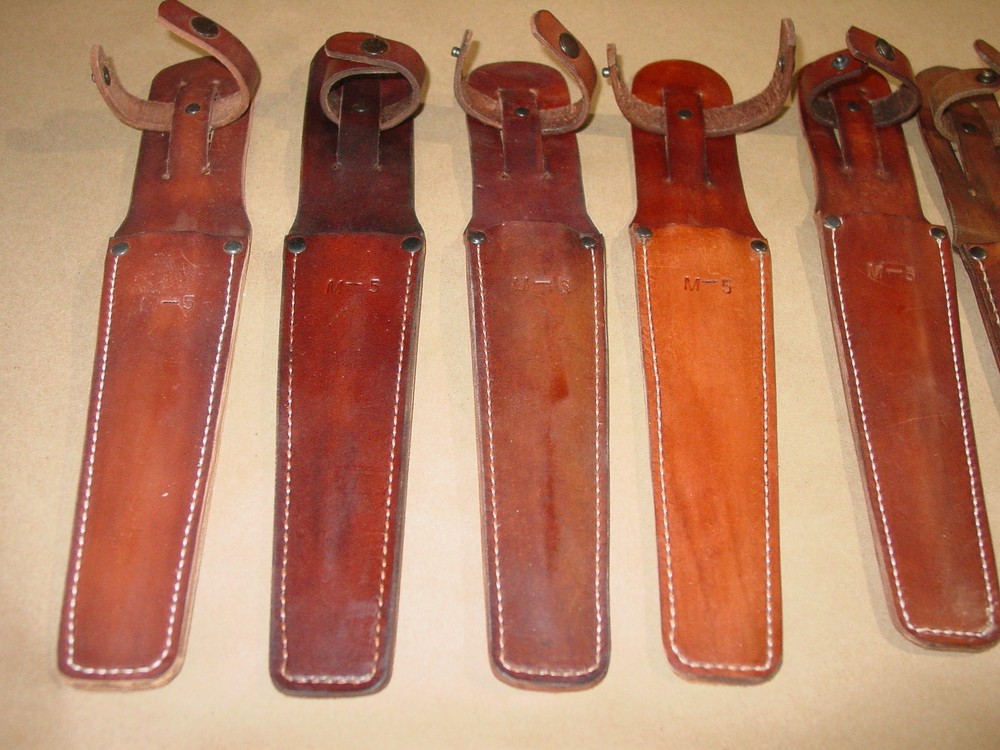M5A1 Pattern Bayonet M1 Garand Rifle M5 Leather Scabbard