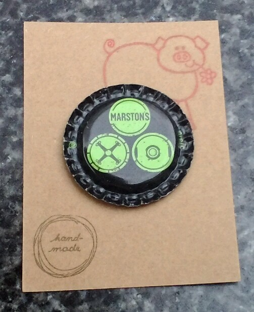 BOTTLE CAP FRIDGE MAGNET MARSTONS CRAFT BEER