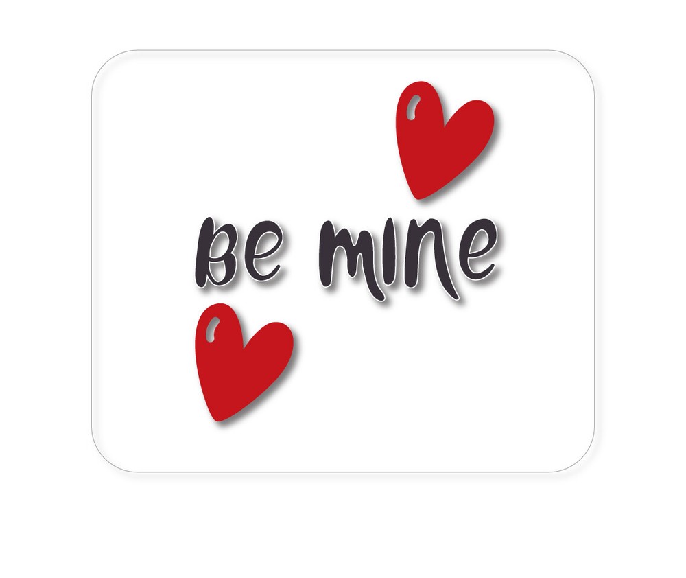 CUSTOM Mouse Pad 1/4 - Be Mine - Red Hearts