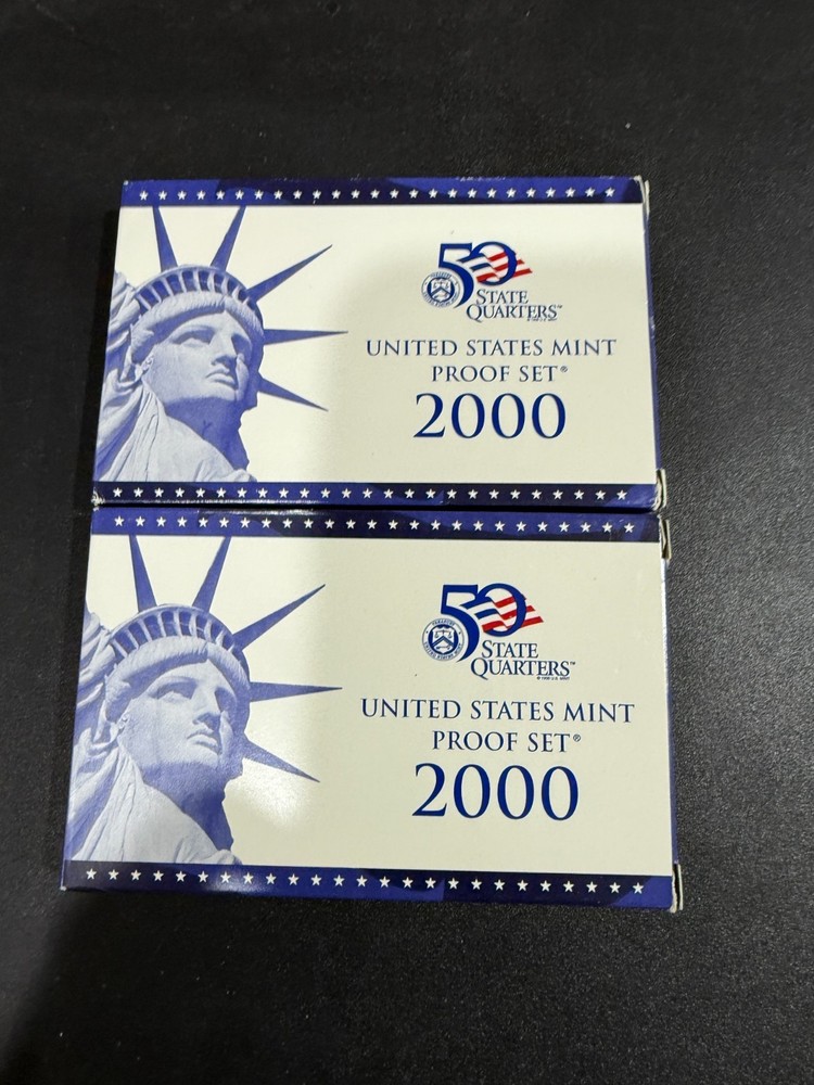 Qty 2 2000S US Mint Proof Sets with State Quarters 2000 S