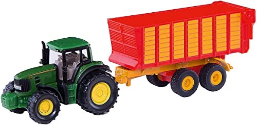 John Deere with Silage Trailer, 169 mm, Multicolor