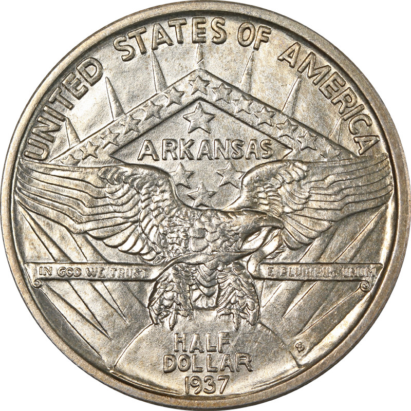 1937-S Arkansas Commem Half Dollar