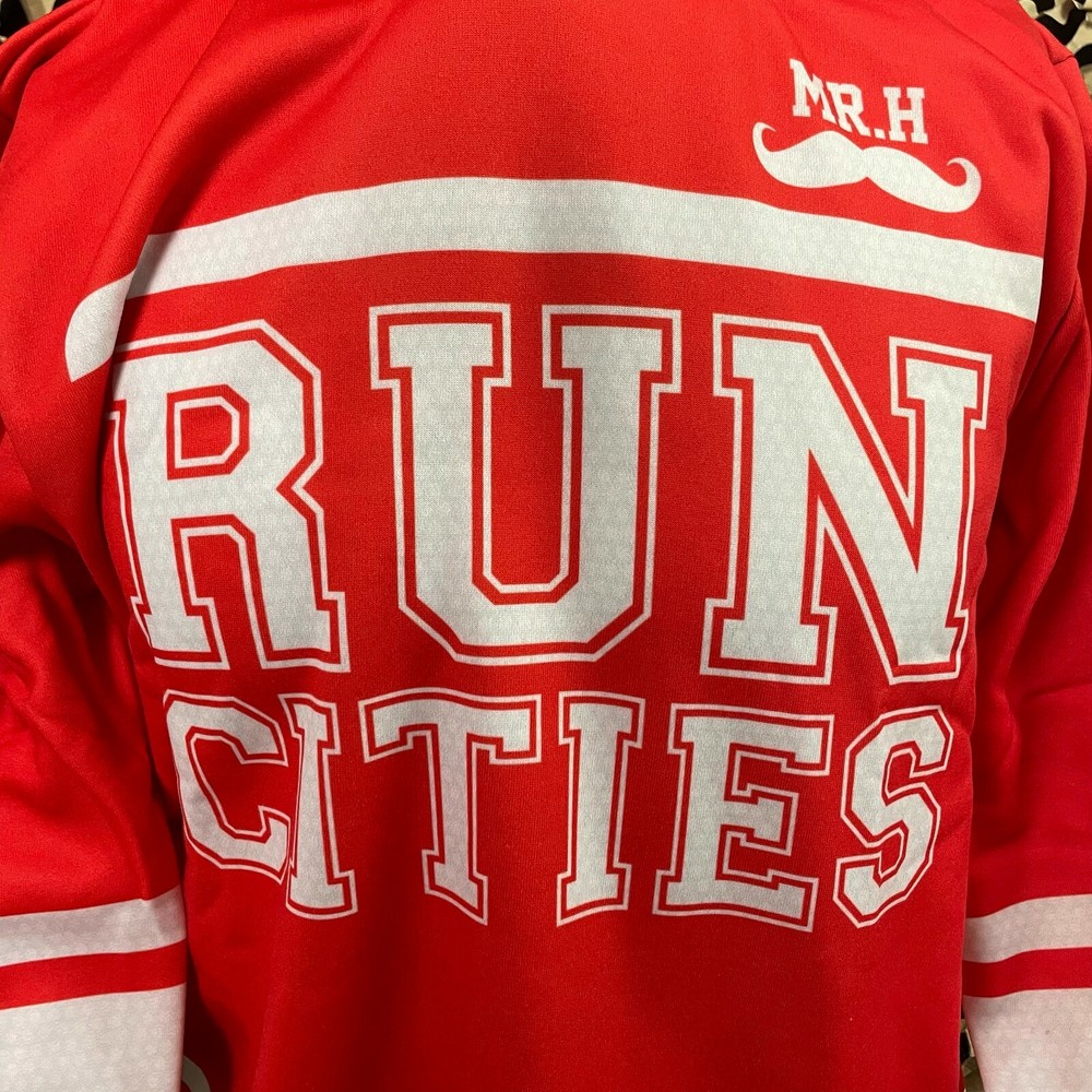 NEW HK Army Run Cities Pull Over Hooded Sweatshirt - Red - Small