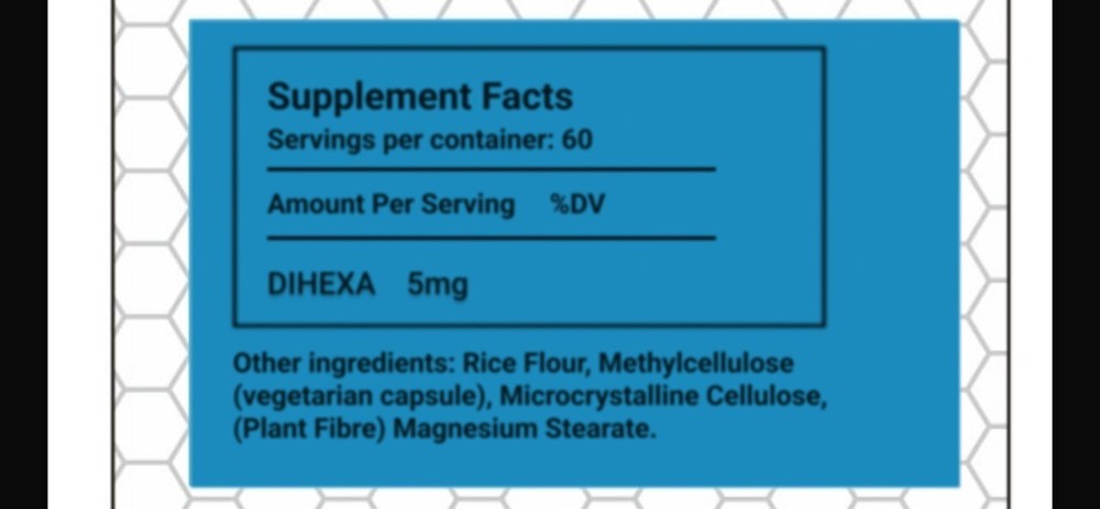DIHEXA 5MG 60 CAPS (3RD PARTY TESTED)