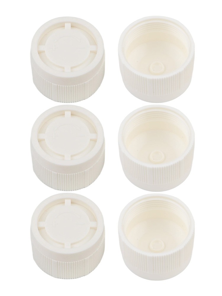 6pcs Radiator Control M30x15 Heating Adjustment White Plastic Replacement