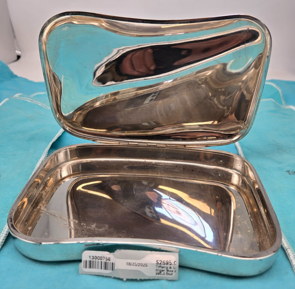Tiffany & CO  STERLING SILVER Cigar BOX