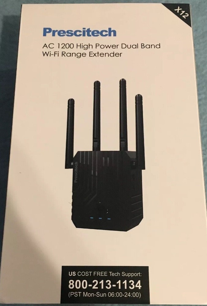 Prescitech AC1200 Dual Band WiFi Range Extender