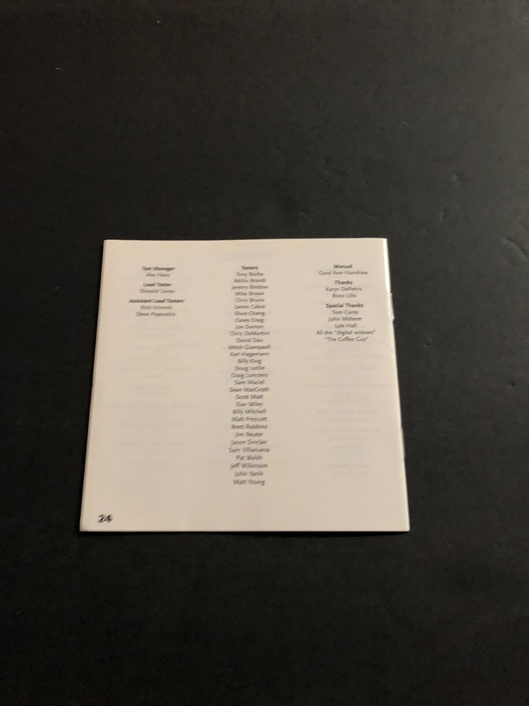 Rush hour ps1 Manual Only