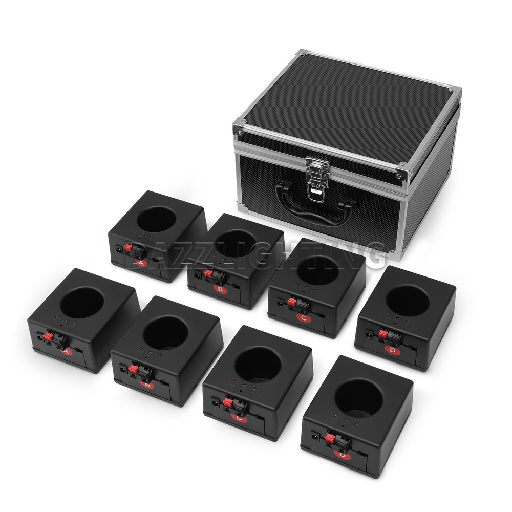 PAIDUN 8PCS Cold Spark Based Firework Safe Flame Effect Machine Remote Control