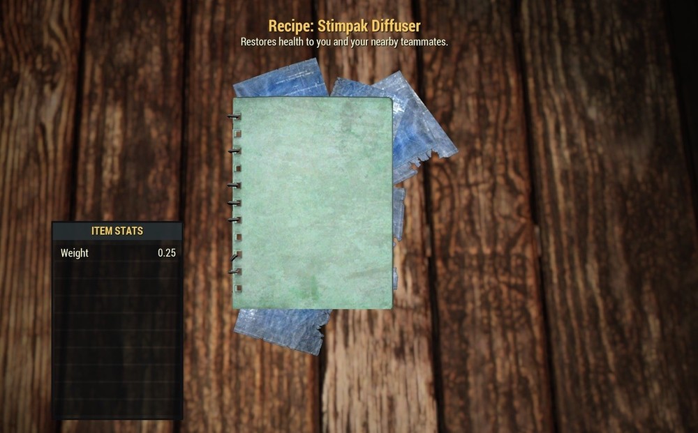 (Xbox) Stimpak Diffuser Recipe