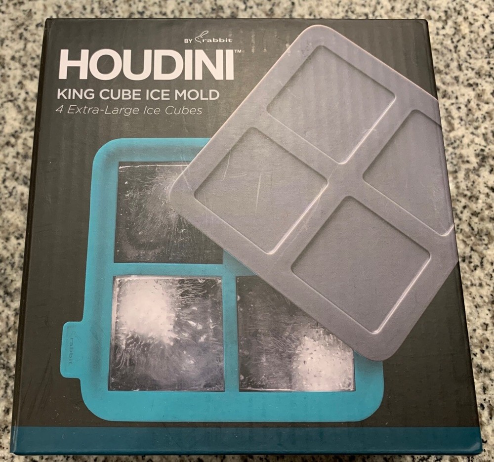 Houdini King Cube Ice Cube Tray with Lid New