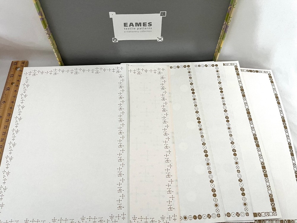 230159 Home EAMES TEXTILE PATTERNS STATIONERY COLLECTION Box Set NEW