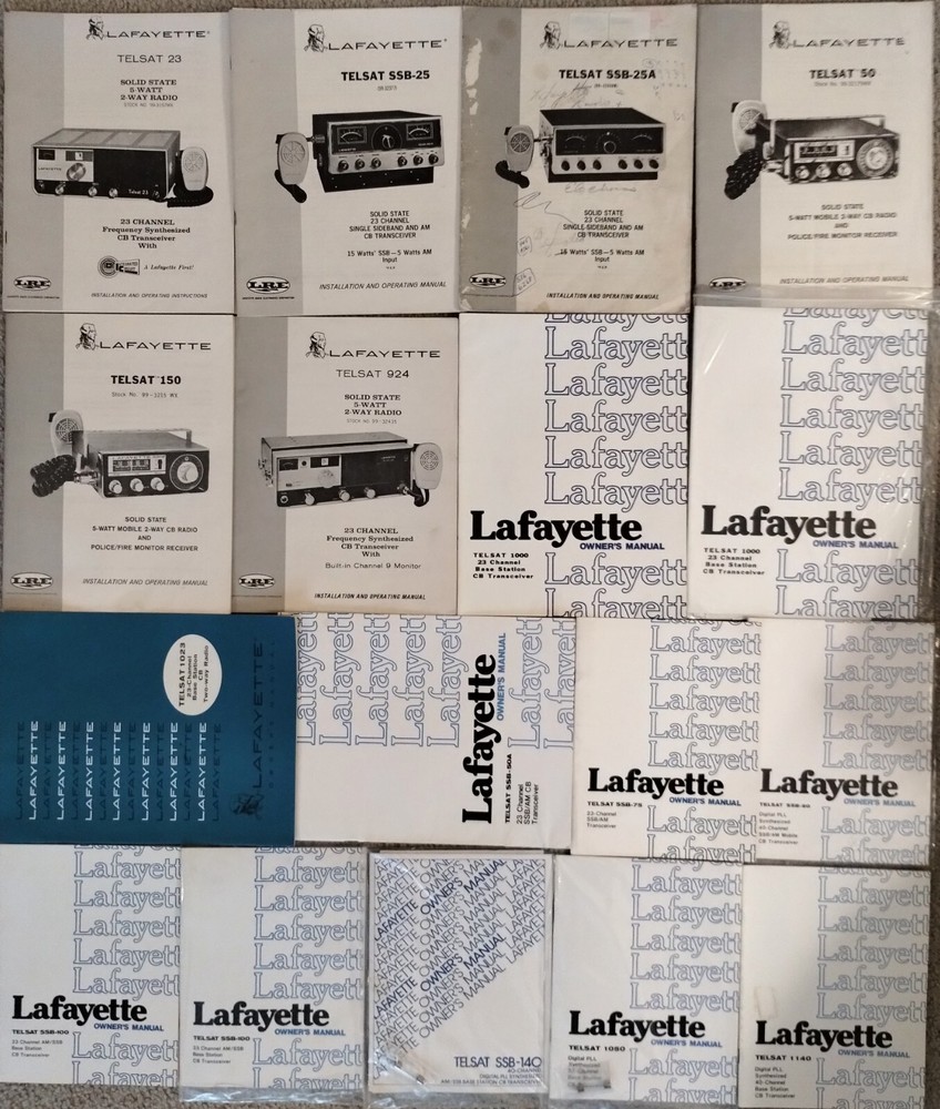 Lafayette COMSTAT COM-PHONE MICRO TELSAT Original Owner's manuals
