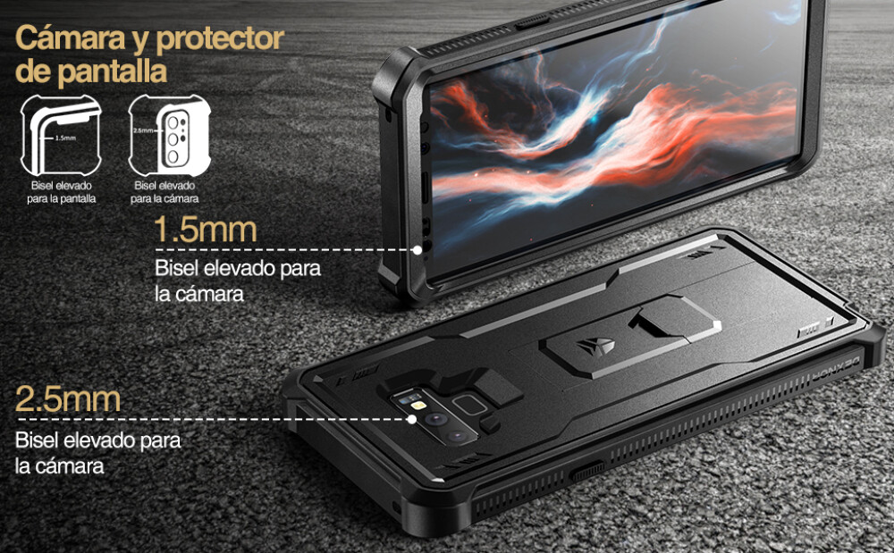 DEXNOR Case for Samsung Galaxy Note 9, Full-Body with Built-in Screen Protector