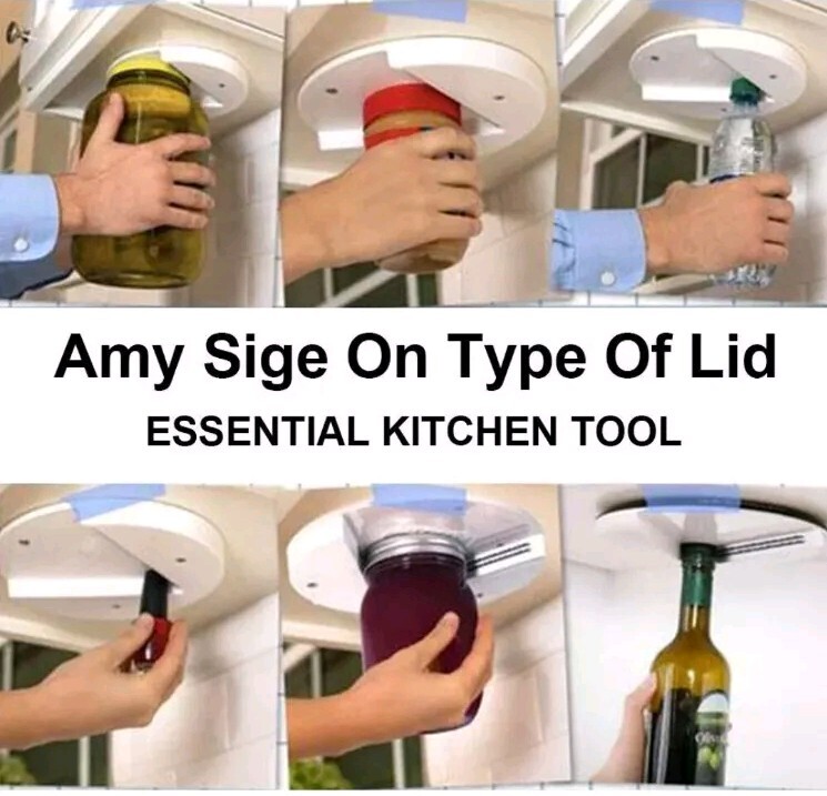 EZ Jar Single Hand Under Counter Jar Opener