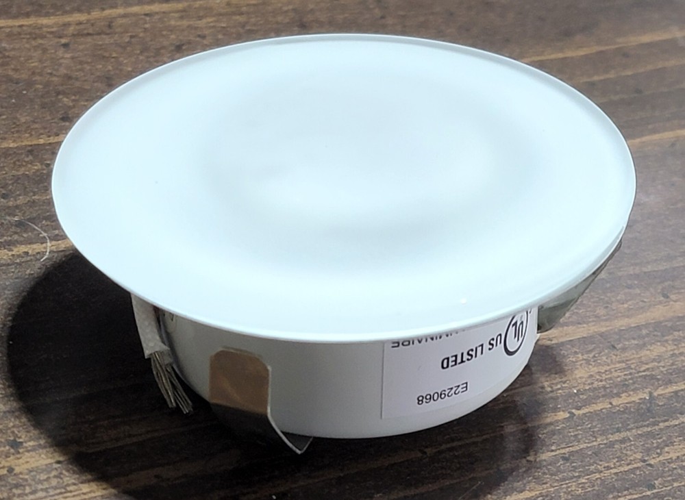 RV 3" Halogen Puck Light Glass Lens 12V Recessed Mount C311310 / F33-9121 NOS