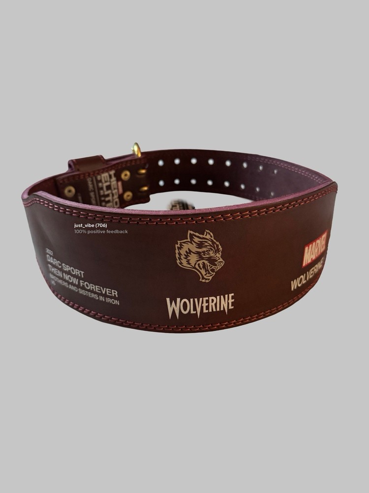Darc Sport x Marvel Wolverine “Never Surrender” Weightlifting Belt Medium NWT