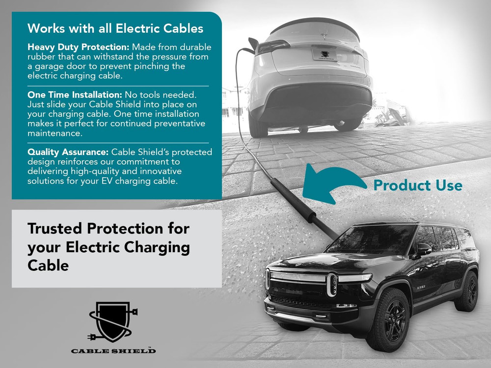 Cable Shield-Ev Cable Protector-Garage Door Pass Through-Us Made- Providing Dura