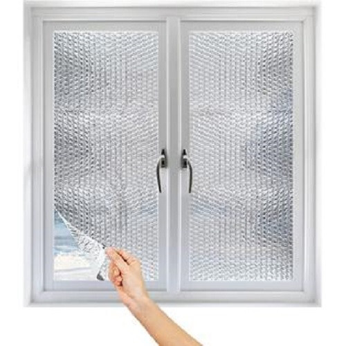 4X6 REFLECTIVE FOAM CORE WINDOW SHUTTER VENT INSULATION (W/ HOOK AND LOOP TAPE)