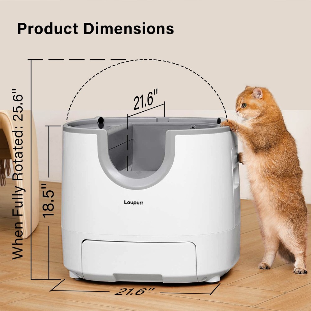 L1 Open-Top Automatic Cat Litter Box Self-Cleaning