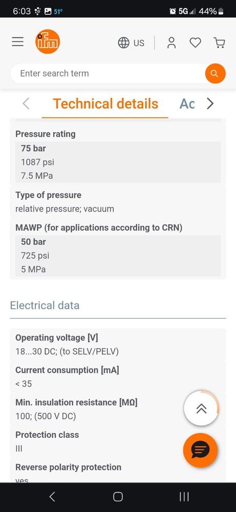 IMF Electronic Pressure Sensor With Display PN7694