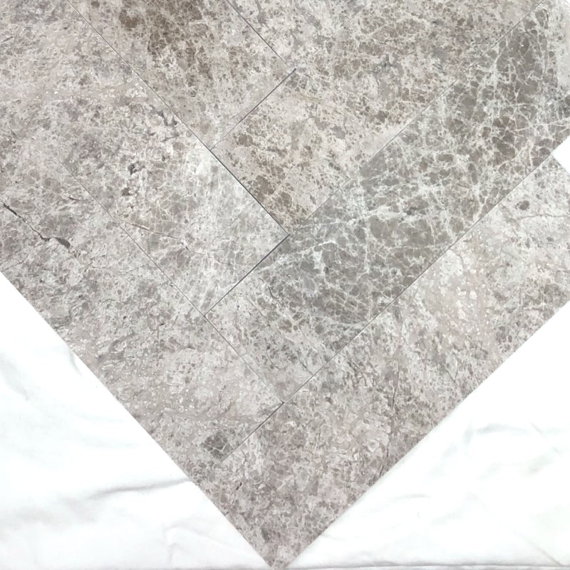 3x12 Silver Galaxy Grey Honed Subway Marble Tile Kitchen Backsplash (PER PIECE)