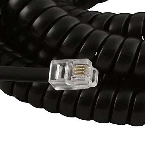 25 ft. Corded Phone Handset Coil - Black