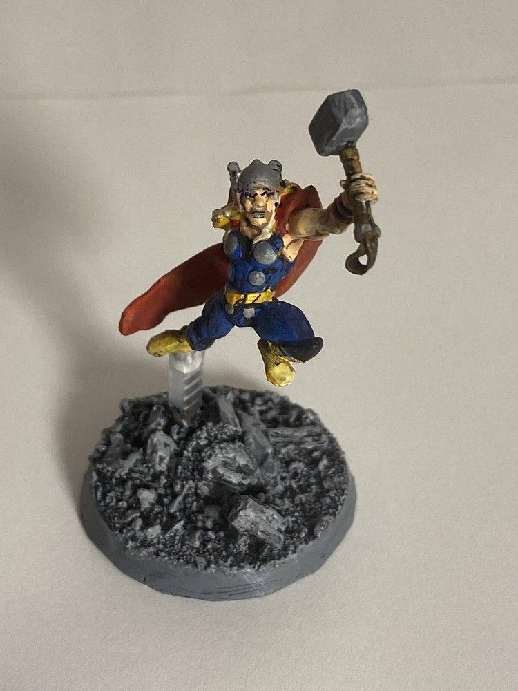 Marvel super hero Thor miniature 33mm plastic painted DT1