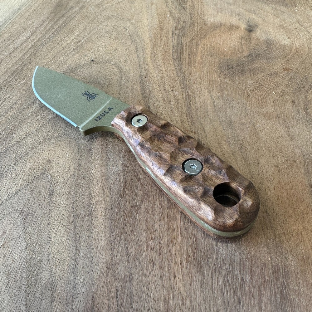 Royalcurl scales for ESEE Izula extended walnut (w/Hardware)