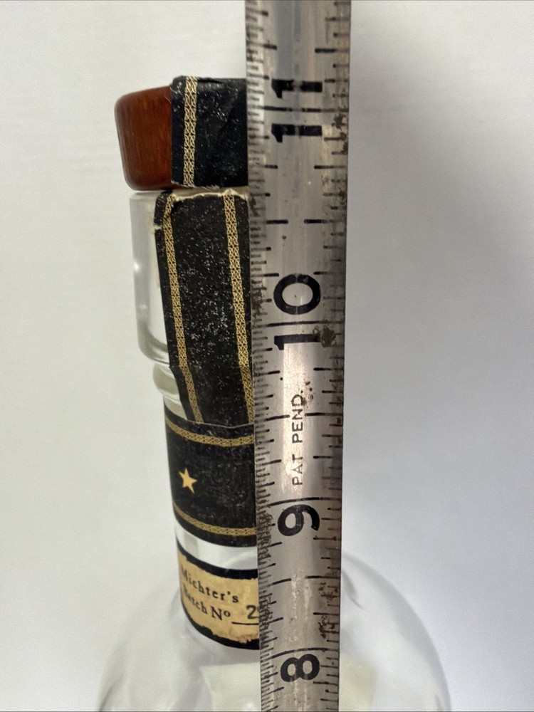 EMPTY Michter's Small Batch US*1 Kentucky Straight Bourbon Whiskey Bottle & Cork
