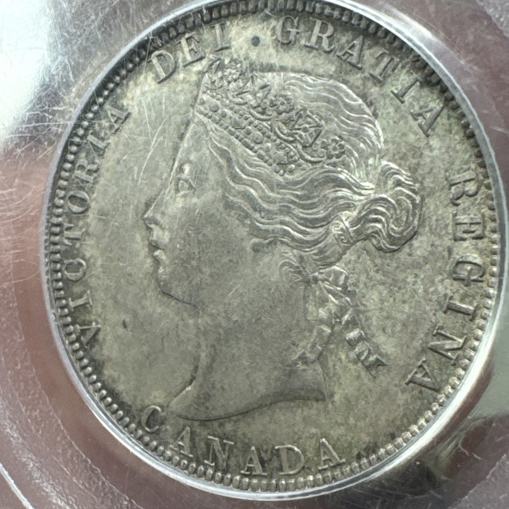 1870 Canada 25c Quarter Dollar PCGS MS61