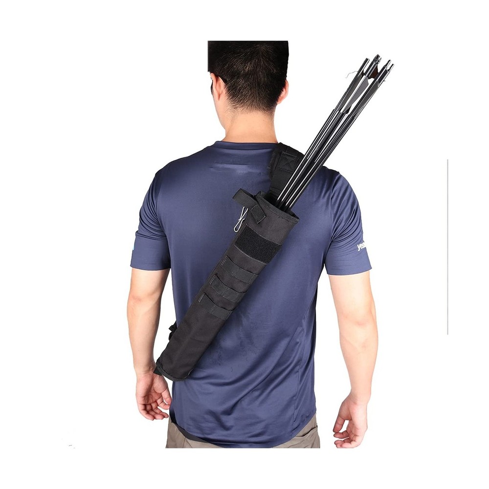 KRATARC Archery Lightweight Back Arrow Quiver Dual Use Foldable Compact Hip A...