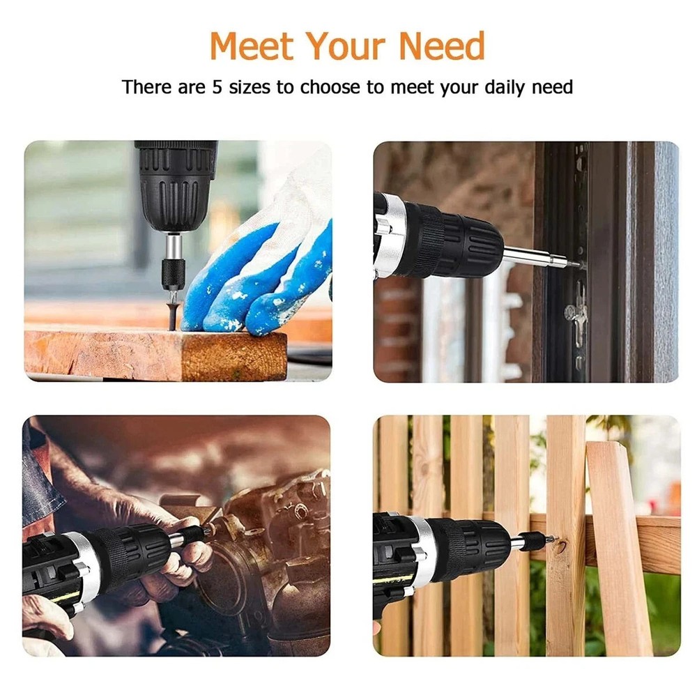 6PCs Screw Extractor Easy Out Drill Bits Kit Damaged Screw Bolt Stud Remover Set