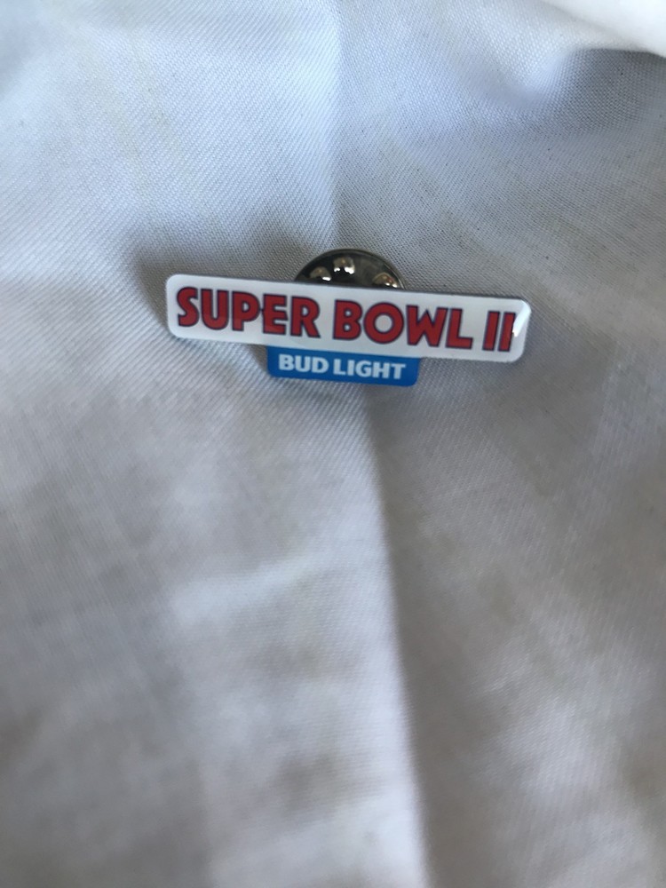 New Bud Light Super Bowl II Pin SB2 Packers versus Raiders