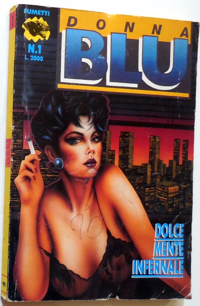 WOMEN'S BLUE COMIC YEAR I N.1 1990 BARBERS