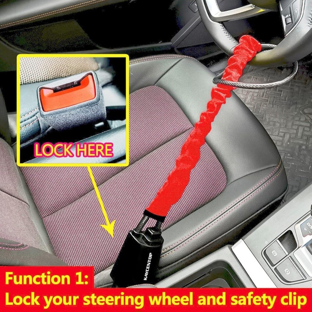 Steering Wheel Lock - NEW w/ Key