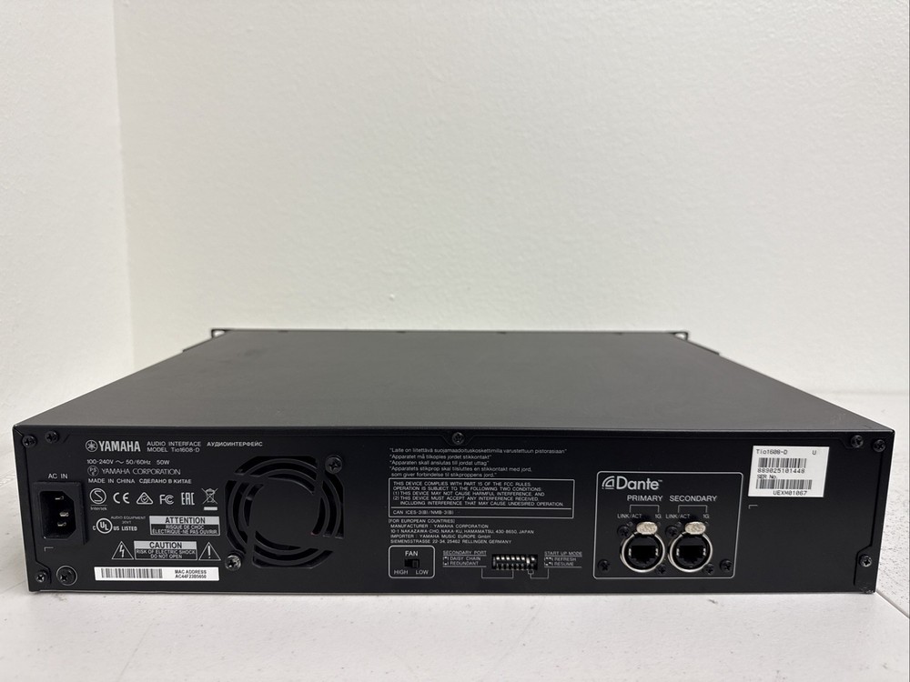 Yamaha TIO1608D Input Output Mixing Console Rack